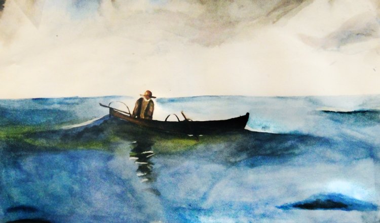 the old man and the sea painting